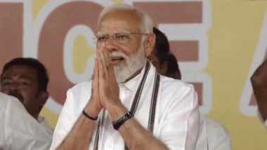Main Hoon Modi ka Parivaar: PM Narendra Modi Hits Back at Opposition, Asserts 'Nation First' Over 'Family First' Motto in Tamil Nadu (Watch Video)
